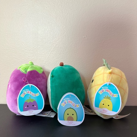 Squishmallow Fruit Bundle 5” - Picture 3 of 3